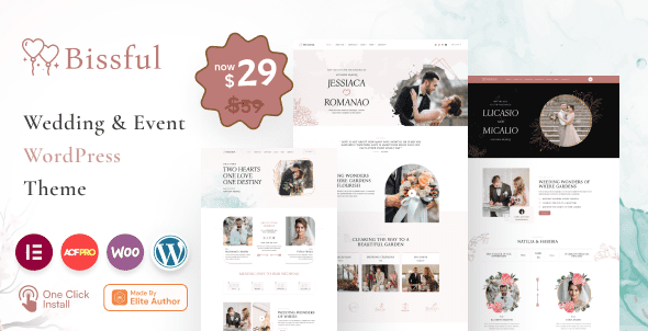 Bissful – Wedding and Event WordPress Theme